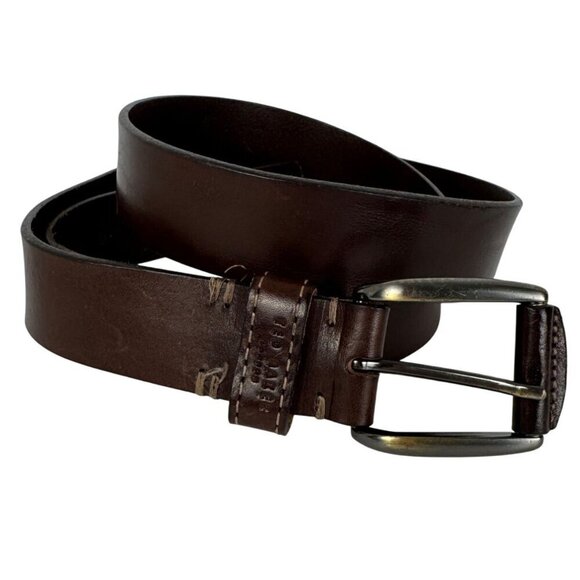 Ted Baker Brown Leather Belt Men's 38in Made in Italy Classic Closet Staple - Picture 1 of 11
